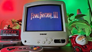 SCART Modded Sony Trinitron with Super NT and Analogue DAC playing Final Fantasy VI