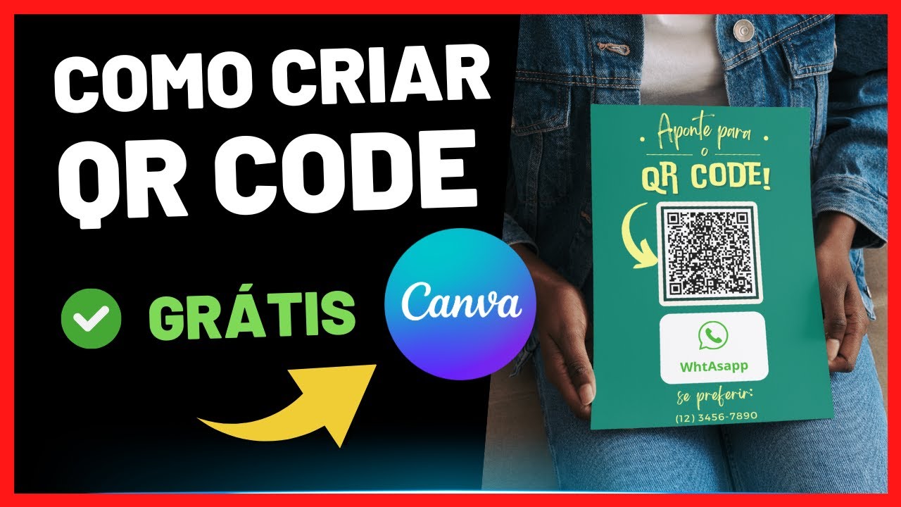 ✅ Como Criar QR CODE no CANVA Grátis (2024)