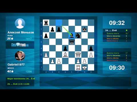 Chess Game Analysis: Gabriel1977 - Алексей Меньков : 0-1 (By ChessFriends.com)