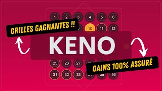 JEU DU KENO : GRILLES GAGNANTES !!
