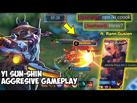 YSS DLYNNN WITH RANN GUSION IN RANKED GAME!! | YSS FASTFARMING + GUSION FASTHAND - Mobile Legends