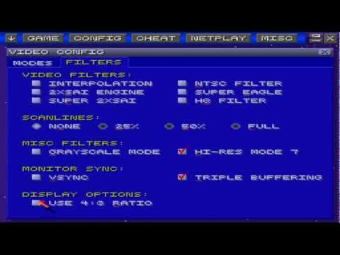 How to get the ZSNES emulator to stretch fullscreen