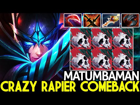 MATUMBAMAN [Phantom Assassin] Crazy Rapier Build Comeback Hard Game Dota 2