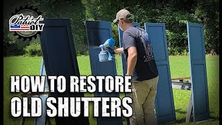 Restore and Repaint Old Vinyl Shutters!