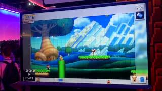 Mario Maker - Level Creator Gameplay & Terrifying Hammer Bro tower! (Wii U - E3 2014)