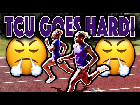 TCU Sprinters GO HARD ft. NCAA Champ Indya Mayberry