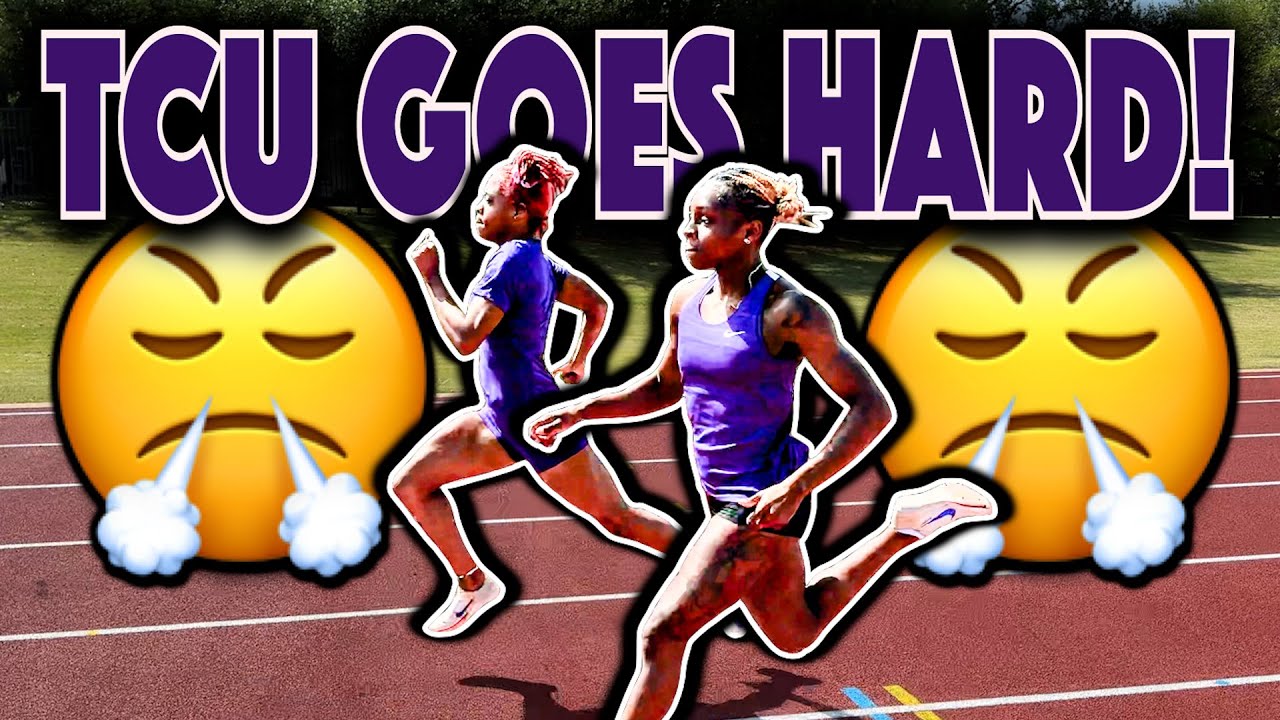 TCU Sprinters GO HARD ft. NCAA Champ Indya Mayberry