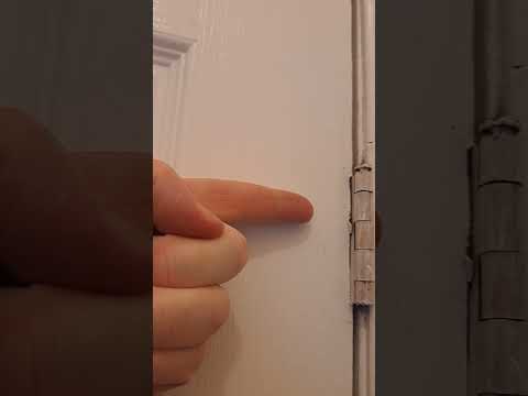 Fixing a Door That Won't Latch Due to Hinge Gap #diy #homerepair