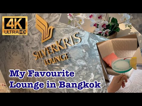 [4K] Singapore Airlines SilverKris Lounge Aeroporto de Bangkok | Lounge da classe executiva | Star Alliance