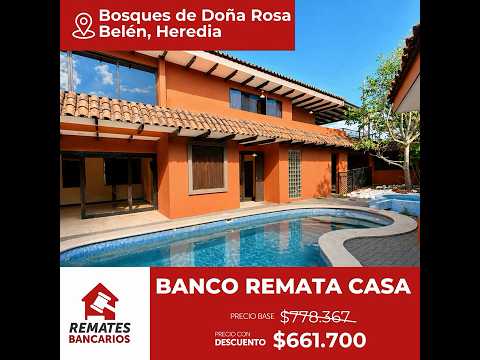 🏡Remate Bancario en Bosques de Doña Rosa, Belén de Heredia!