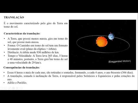 Movimentos da Terra e suas consequências