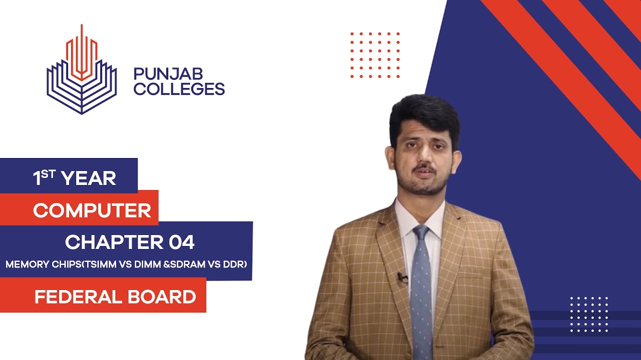 PGC Lectures-Inter Part 1-Fedreal Board-Computer-Chapter-4-Memory Chips(TSIMM Vs DIMM &SDRAM Vs DDR)