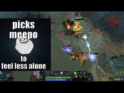 Playing Meepo plus iO on safelane is such a FREE WIN!!!🔥