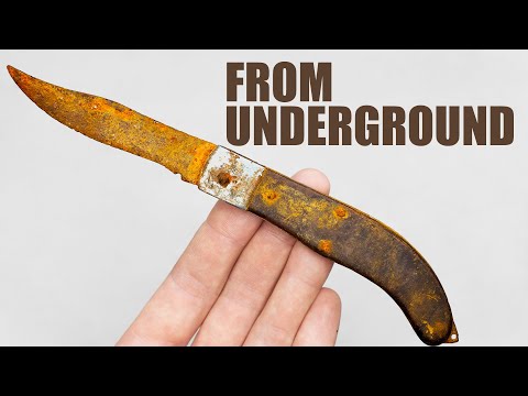 Restoring Very Rusty Pocket Knife. Knife Restoration