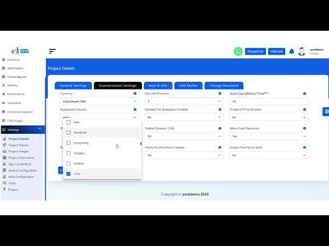 Project Configuration: Set General Info and Platform Details