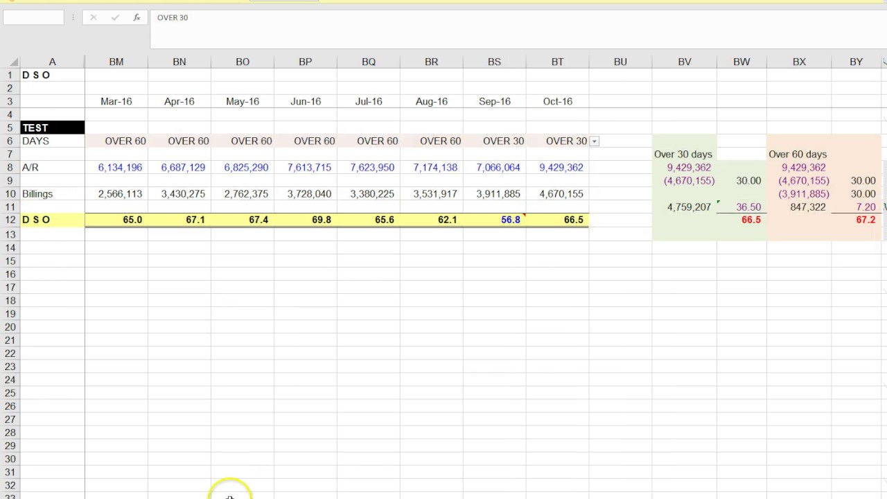Improved DSO Calculation JOconnor