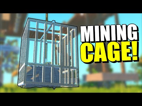 I Built a Mining Cage for Perfect Rock Processing! (Scrap Mechanic Survival)