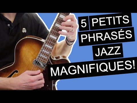 5 Phrasés JAZZ simples qui sonnent  !