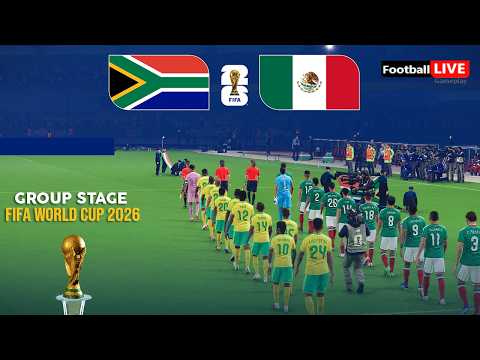 SOUTH AFRICA vs MEXICO - FIFA World Cup 2026 Group Stage | Full Match All Goals | Simulation PES