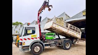 Truk pembuangan Mercedes-Benz ATEGO 1218 Camion benne grue grappin hayon | Gambar 4 - Autoline