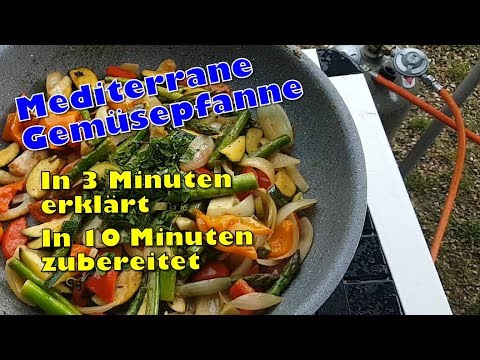 Einfache mediterrane Gemüsepfanne