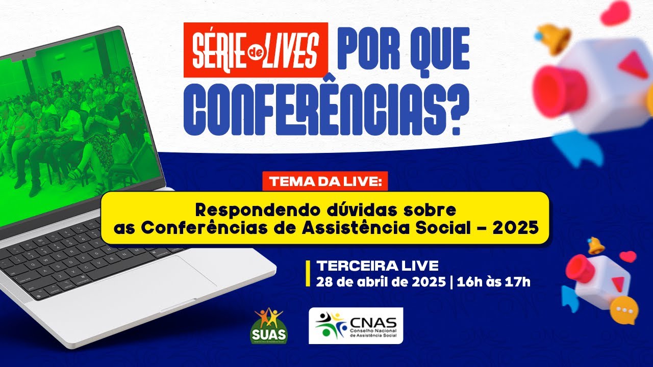 Série de lives: Respondendo dúvidas sobre a Conferência 🎥💬