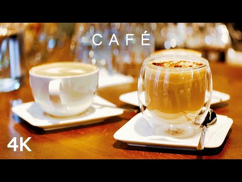 CAFÉ in 4K | 2 Hours | Real Cafe B-Roll Footage Relaxing Jazz Music Coffee Shop Vibes Ambience LoFi