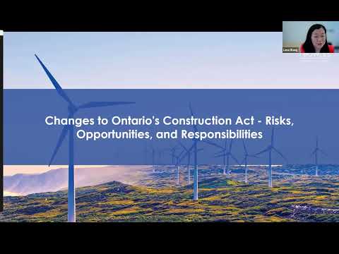 OAA Webinar: Changes to Ontario's Construction Act