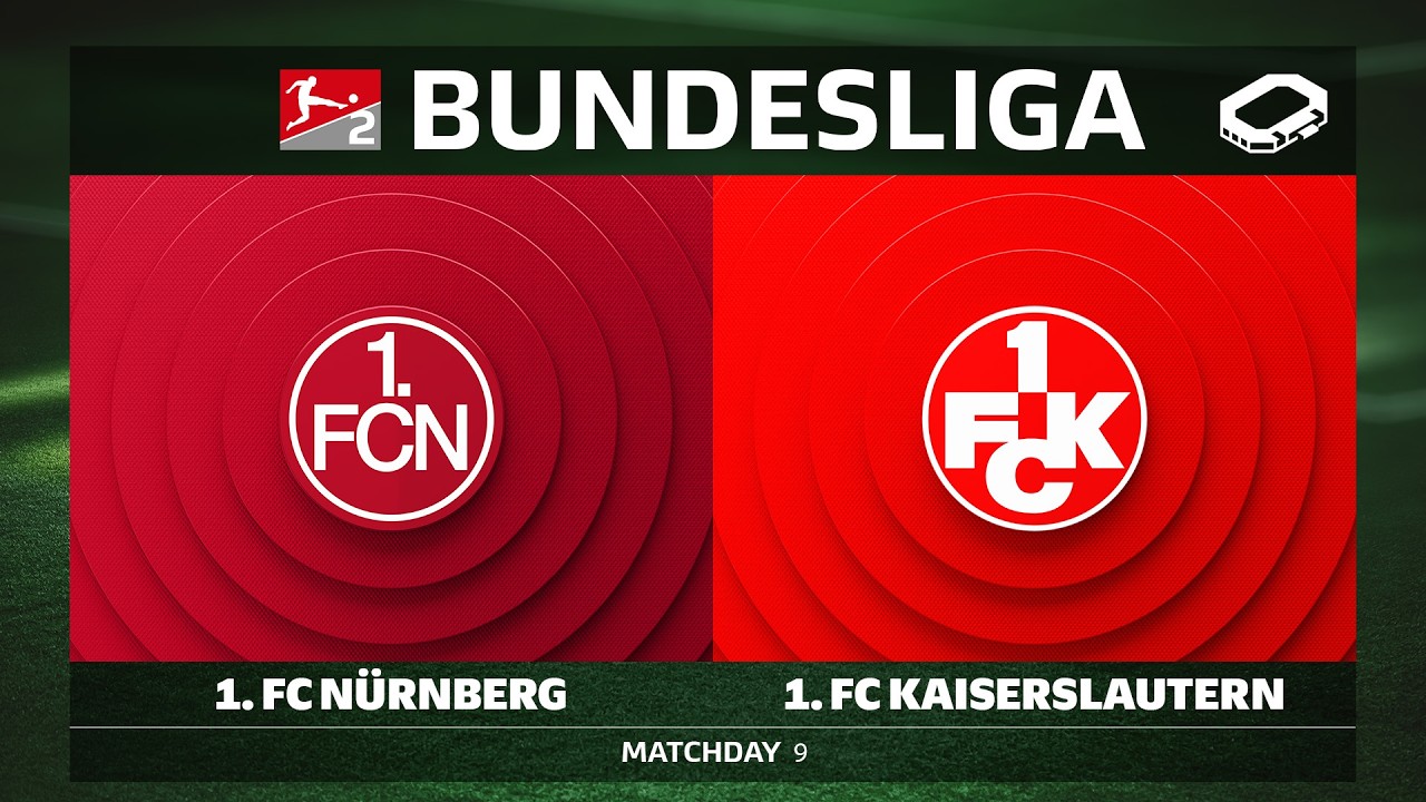 1. FC Nürnberg vs. 1. FC Kaiserslautern | Matchday 9 - Bundesliga 2 2026/27