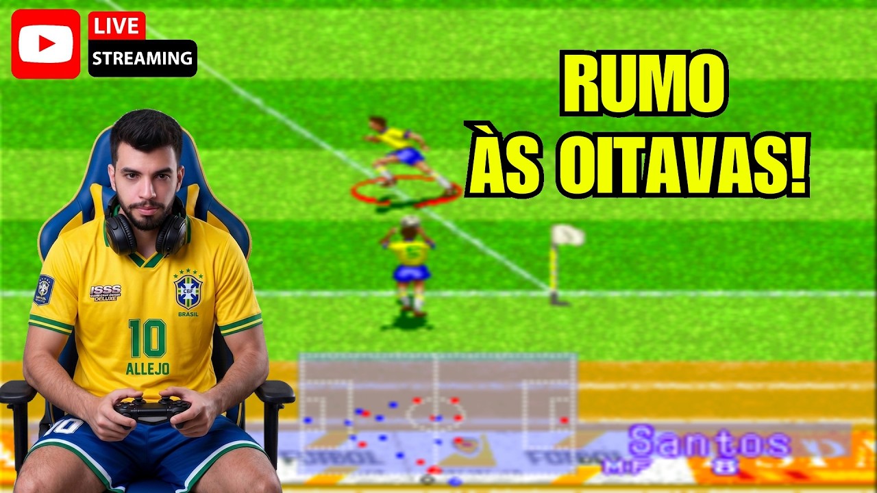 International Super Star Soccer Deluxe AO VIVO Aquecimento Raiz! antes do jogo do Brasil hoje!