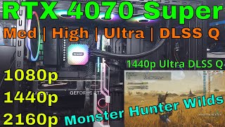 RTX 4070 Super - Monster Hunter Wilds Benchmark