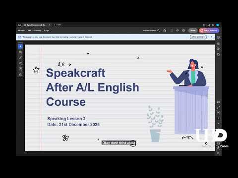 Introductory sessions - Batch 2 After Al English Programme