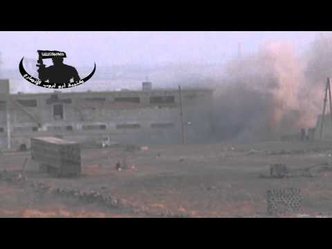 استهداف قوات النظام من مقاتلي كتيبة أبو أيوب الأنصاري أثناء اقتحام منطقة رسم الشيح والمداجن في ريف حلب الجنوبي ضمن مجريات معركة والعاديات ضبحا