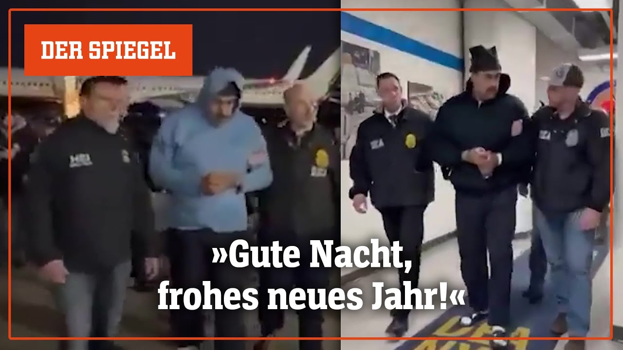 In Schlappen und gefesselt: Maduro nach New York überführt | DER SPIEGEL