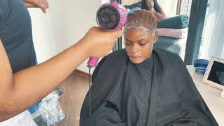 Watch me slay this synthetic lace frontal