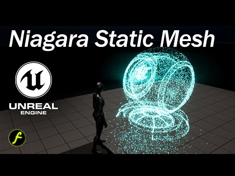 Unreal Niagara Static Mesh Particles Tutorial | download files