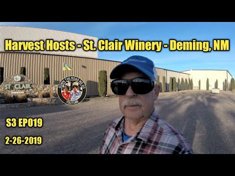 RV Travel Channel - Benson, AZ to Deming, NM St. Clair Winery Harvest Hosts - S3 EP019