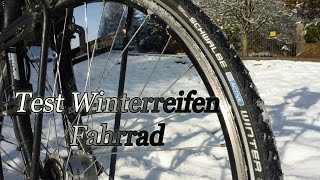 Test Winterreifen Fahrrad