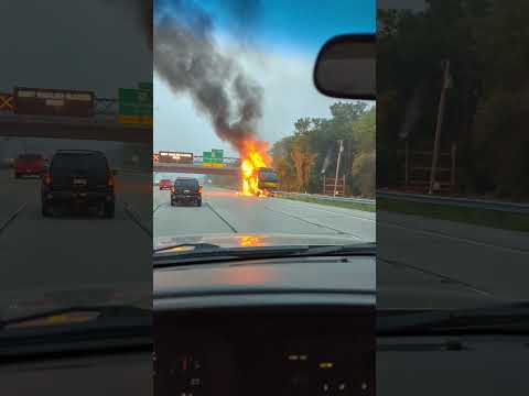 Garbage Truck Fire, Madison WI 6-29-2023