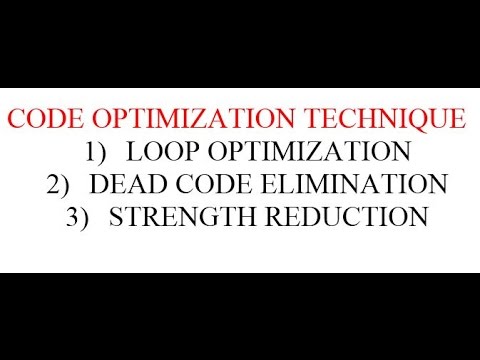Code Optimization Technique Part 2 Loop Optimization