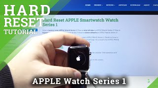 How to Hard Reset APPLE Smartwatch Series 1 - Bypass Passcode