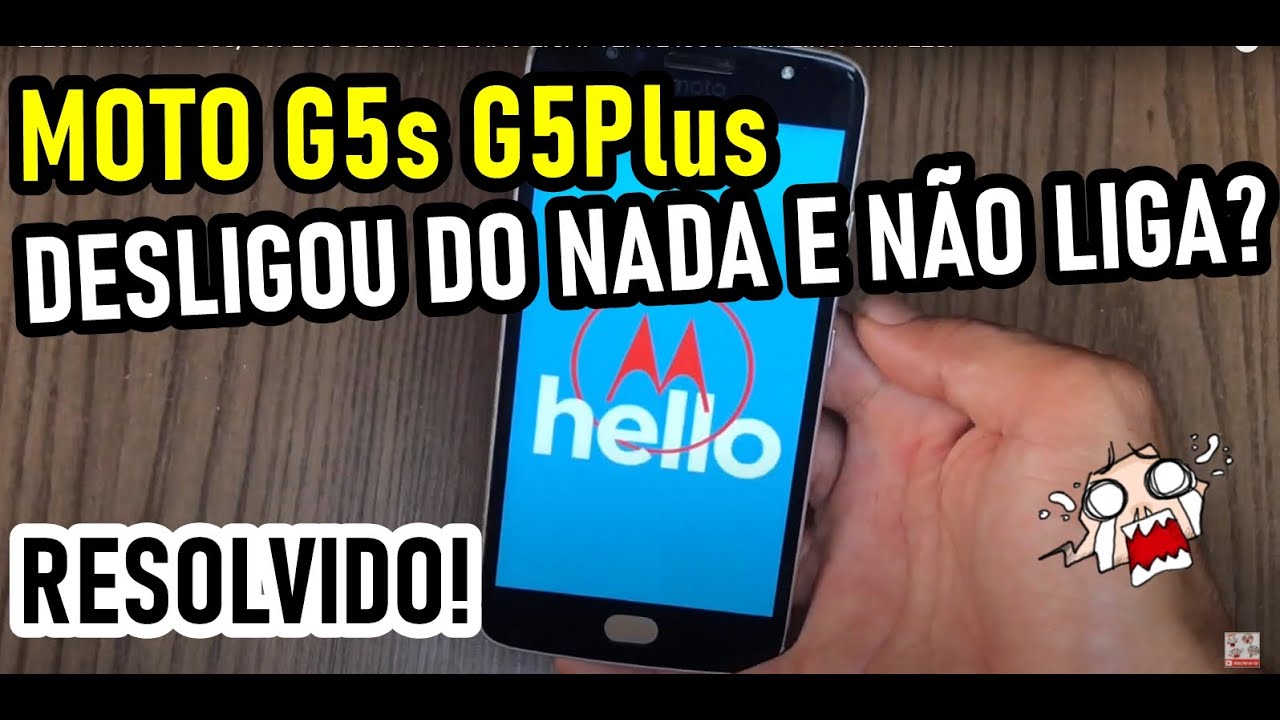 CELULAR MOTO G5S, G5PLUS DESLIGOU E NAO LIGA? TENTE ISSO PRIMEIRO. SIMPLES!