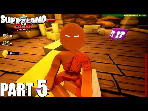 Supraland Crash Walkthrough Gameplay Part 5 - Get to the other side of the wall in Orangeburg / PC