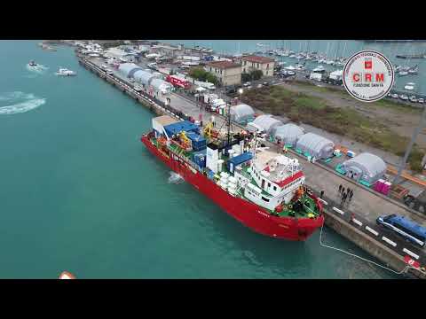 Montaggio Modulo Sanitario Regionale della Toscana presso il Porto di Livorno 22 e 23 Dicembre 2022