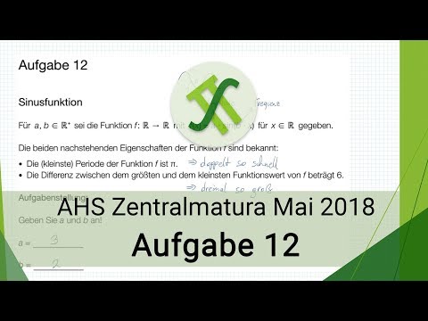 AHS Mathematik Zentralmatura Mai 2018 - Aufgabe 12