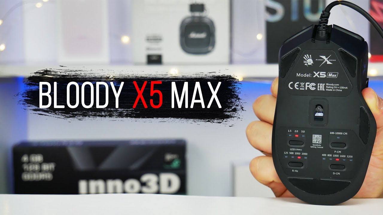 Миша ігрова A4Tech Bloody X5 Max, чорна