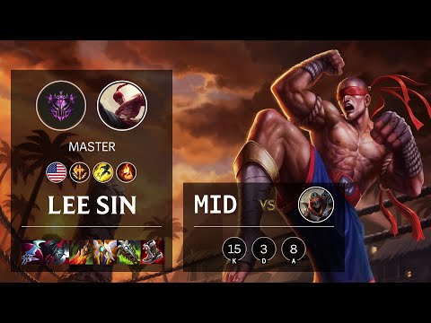 Lee Sin Mid vs Zed - NA Master Patch 11.24