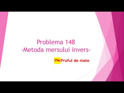 Problema 148: Metoda mersului invers #profuldemate #REZOLVteme #matematica #scoala
