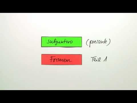 Subjuntivo presente: regelmäßige Formen | Spanisch | Grammatik