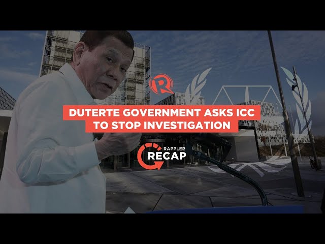 Duterte gov’t asks ICC to stop investigation into drug war, Davao killings